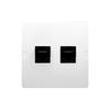 Computer Socket RJ45 + Telephone Socket RJ11 BMF5T.02/11 Basic Module White
