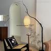 Teahouse Wabi-sabi Floor Lamp: Retro-Style Fabric Lantern with Branch Design