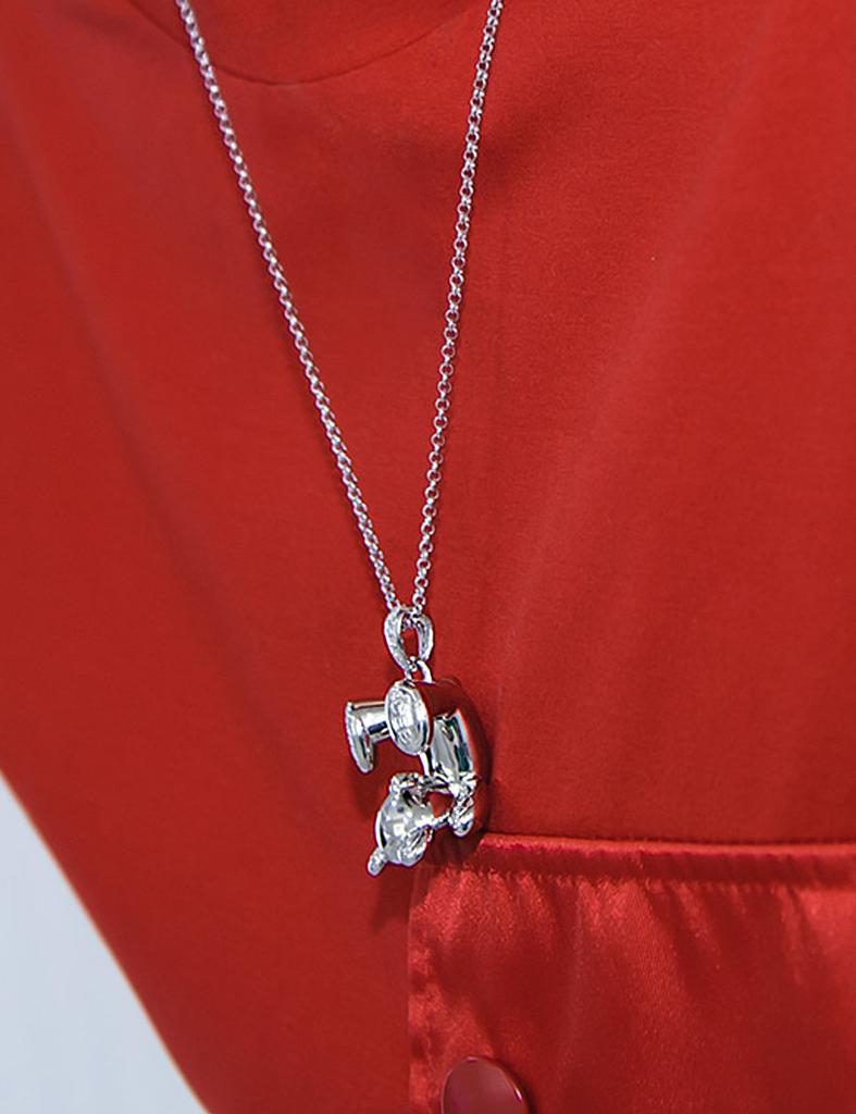 Iceball Ice Slipped Bear Necklace