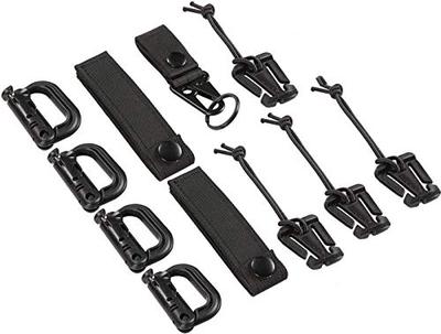 Web Dominator Compatible with MOLLE High Strength and Lightweight Plastic Convenient Goods for Organizing Belts Such As Packs Aluminum Alloy Carabiner