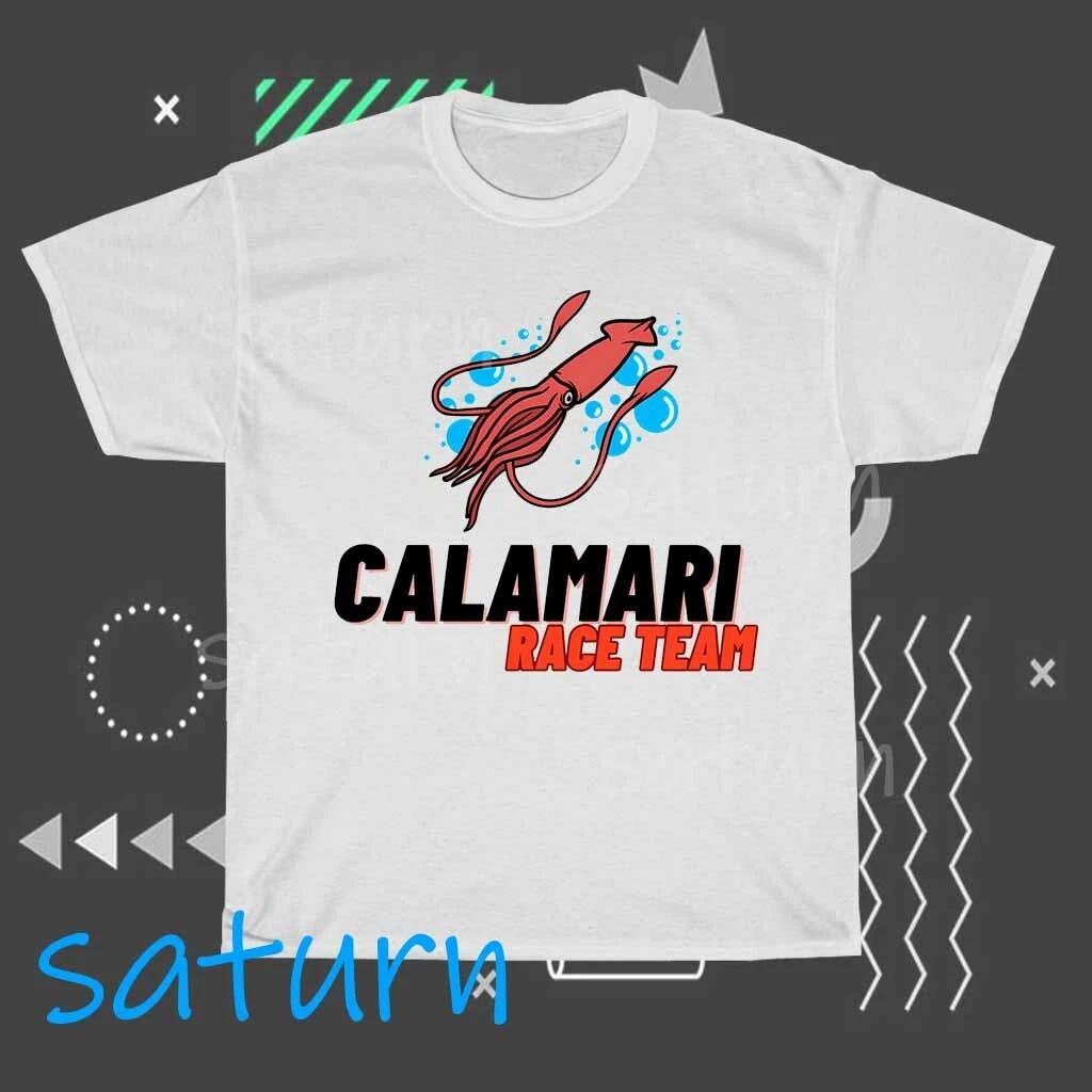 Футболка с логотипом Calamari Race Team, смешная, размеры от S до 5XL M