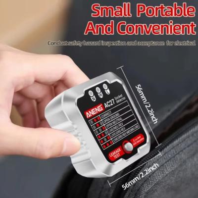 AC27 Smart Socket Tester EU/US Plug Polarity Phase Check Voltage Detector Test Electroscope Meter Circuit Breaker Finders