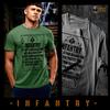 Infantry T-shirt Army Infantryman Grunt If They Stand 11B Combat Veteran Tee