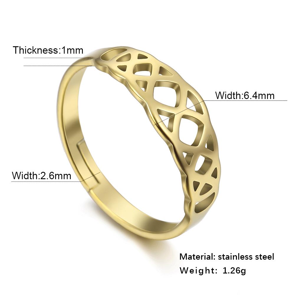 Twist Infinity Stainless Steel Ring Women Men Resizable Casual Finger Couple Rings Jewelry Anniversary Gift