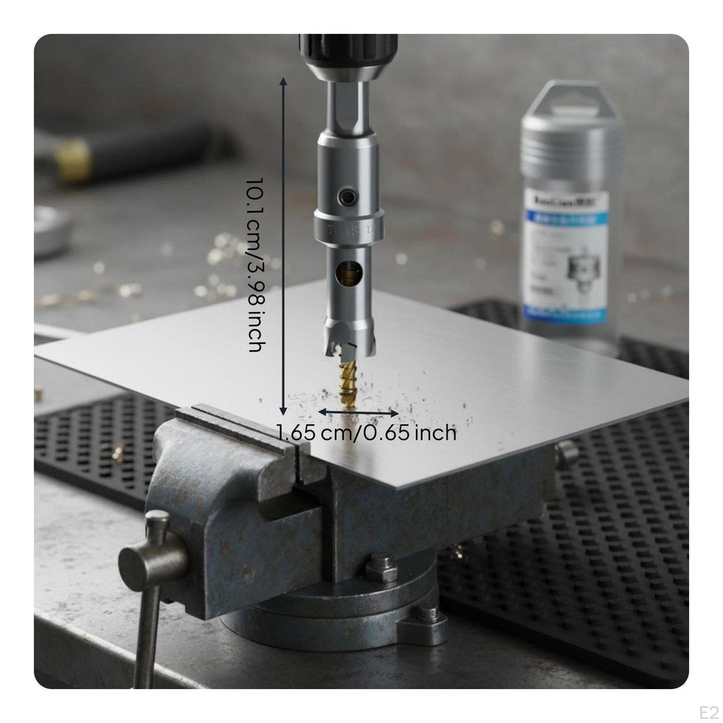 Alloy Bit Swift Metal Hole Cutter MultiMaterial Power Tool Accessory for Metalworkers, DIY