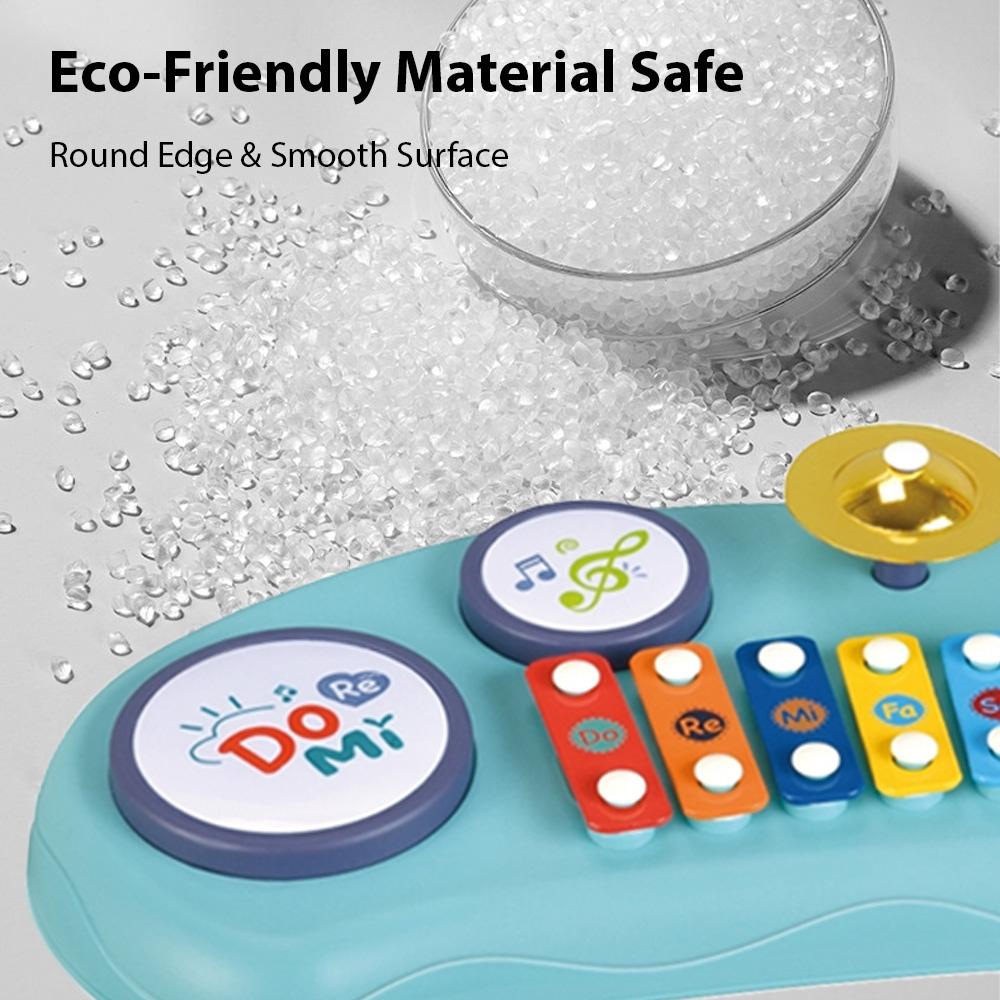 Xylofonová bicí sada 2 v 1 Hudební nástroje Dárky k narozeninám Multifunkční tleskací buben Colorful 8