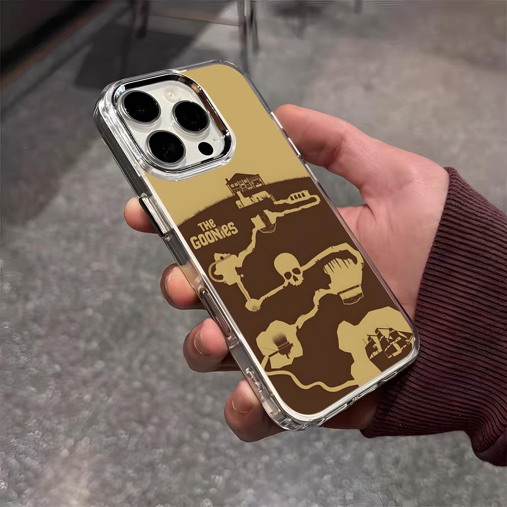 The Goonies Phone Case For IPhone 17 Air 16 E 15 14 13 12 11 Plus Pro Max Electroplated Transparent Soft Shell