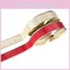 Stylish 10 Meter Red And Gold Satin Ribbon Ideal For Christmas Tree Decor And Present Wrapping