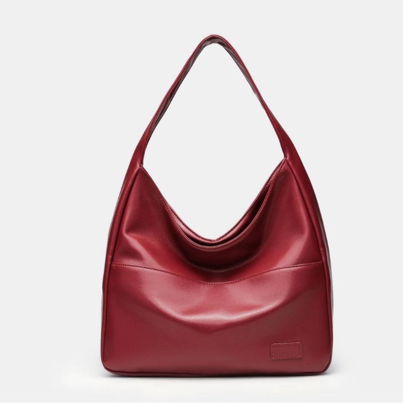 New Large-capacity Simple Women's Bag Soft Leather Versatile Niche Commuter Tote Bag College Student Shoulder Bag Oblique Bag