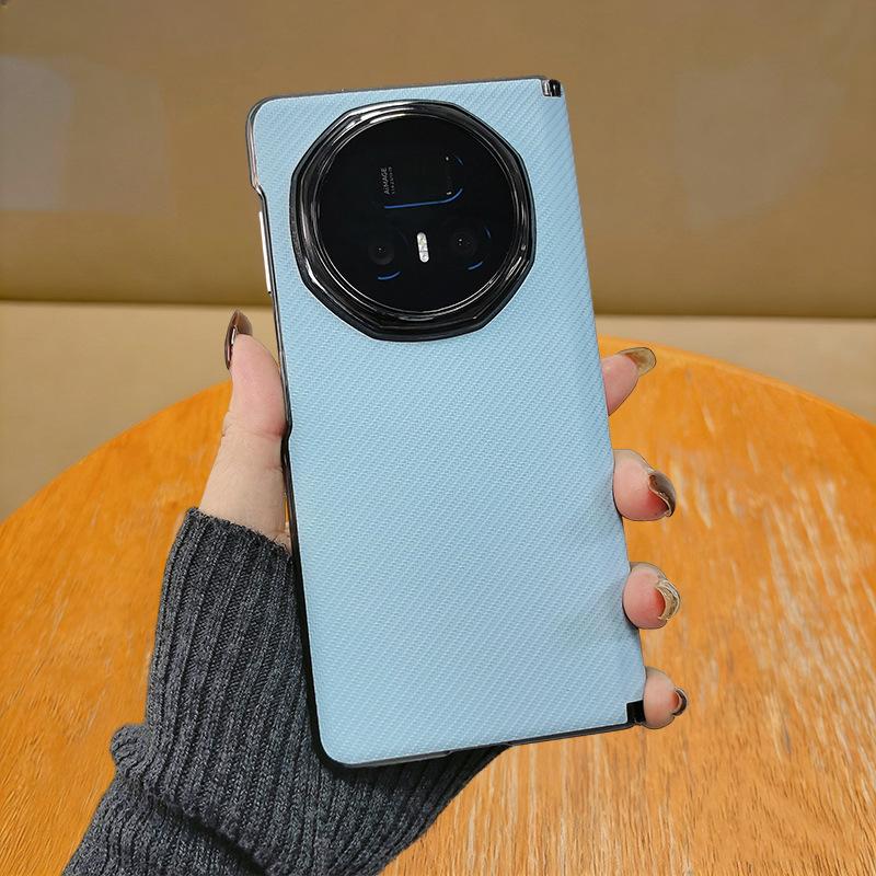 Applicable to Honor magic v5 folding magnetic center axis carbon fiber leather pattern mobile phone new ultra-thin Honor v6 shell