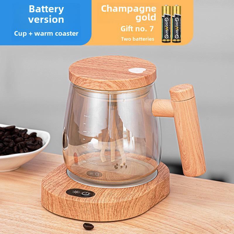 Hochwertiger Ahorn Elektrischer Rührbecher - Vollautomatische Kaffeetasse
