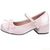 Fashion Spring Autumn Women's New Shoes Mary Jane Fashion Coarse Heel Shoes Elegant trendy Bow shoe Light versatile ladies pumps Mujer