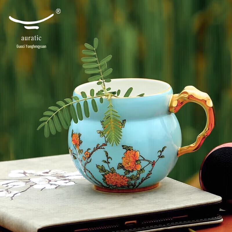 Yongfengyuan Furenci West Lake Blue Ceramic Mug