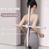 Yoga Body Stick Back Stretching Rod - Body Shaping Rod with Rotating Buckle, Stainless Steel and Foam Material, Posture Corrector, Posture Correction