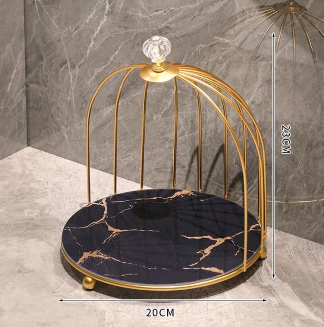 Iron Art Nordic Style Bird Cage Rack Stojan na rtěnky Parfém Kosmetická péče o pleť Skladování produktů Rack Finish Table Rack