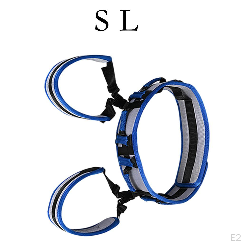 Transfer Gait Belt Aid w/ Leg Loops Training Nursing Detachable Buckle Traction for Patient