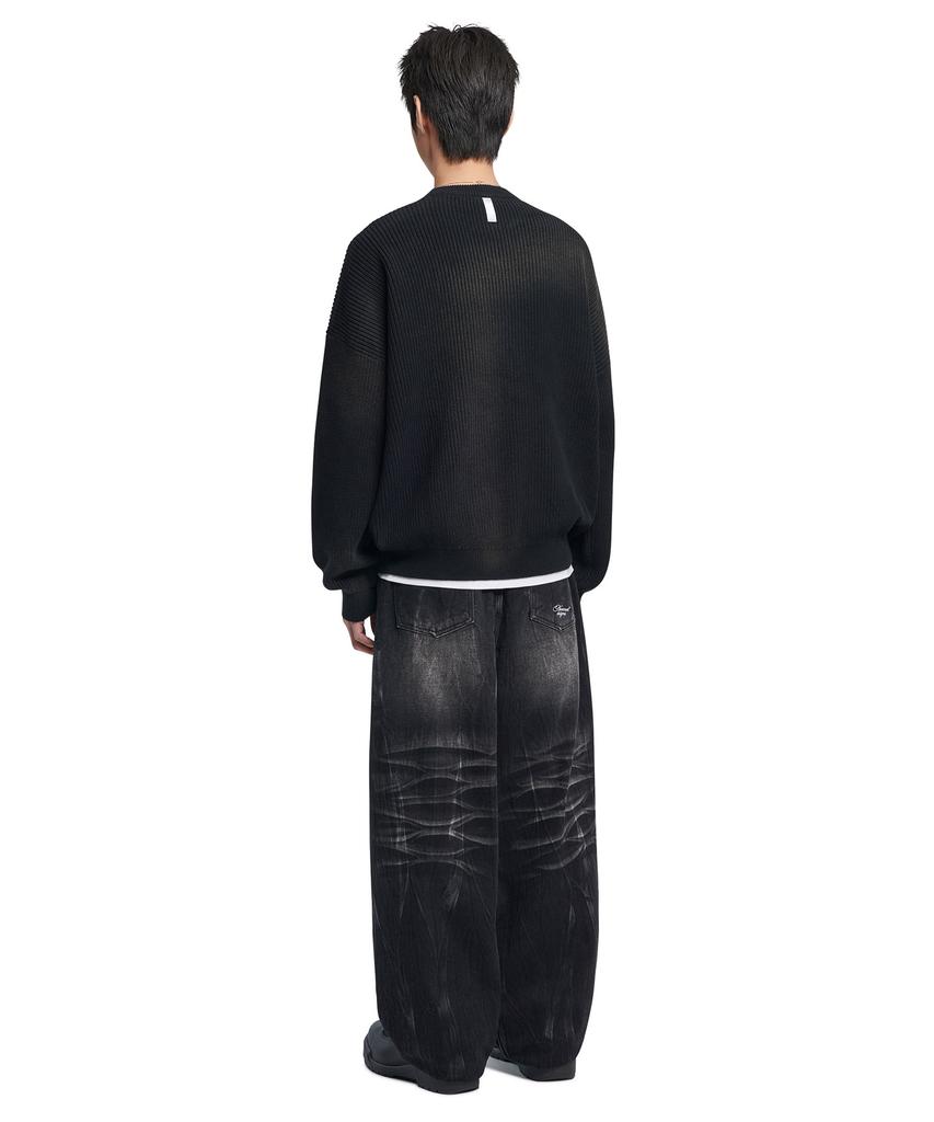 Nomaenyueol Spray Dyeing Knit - Black
