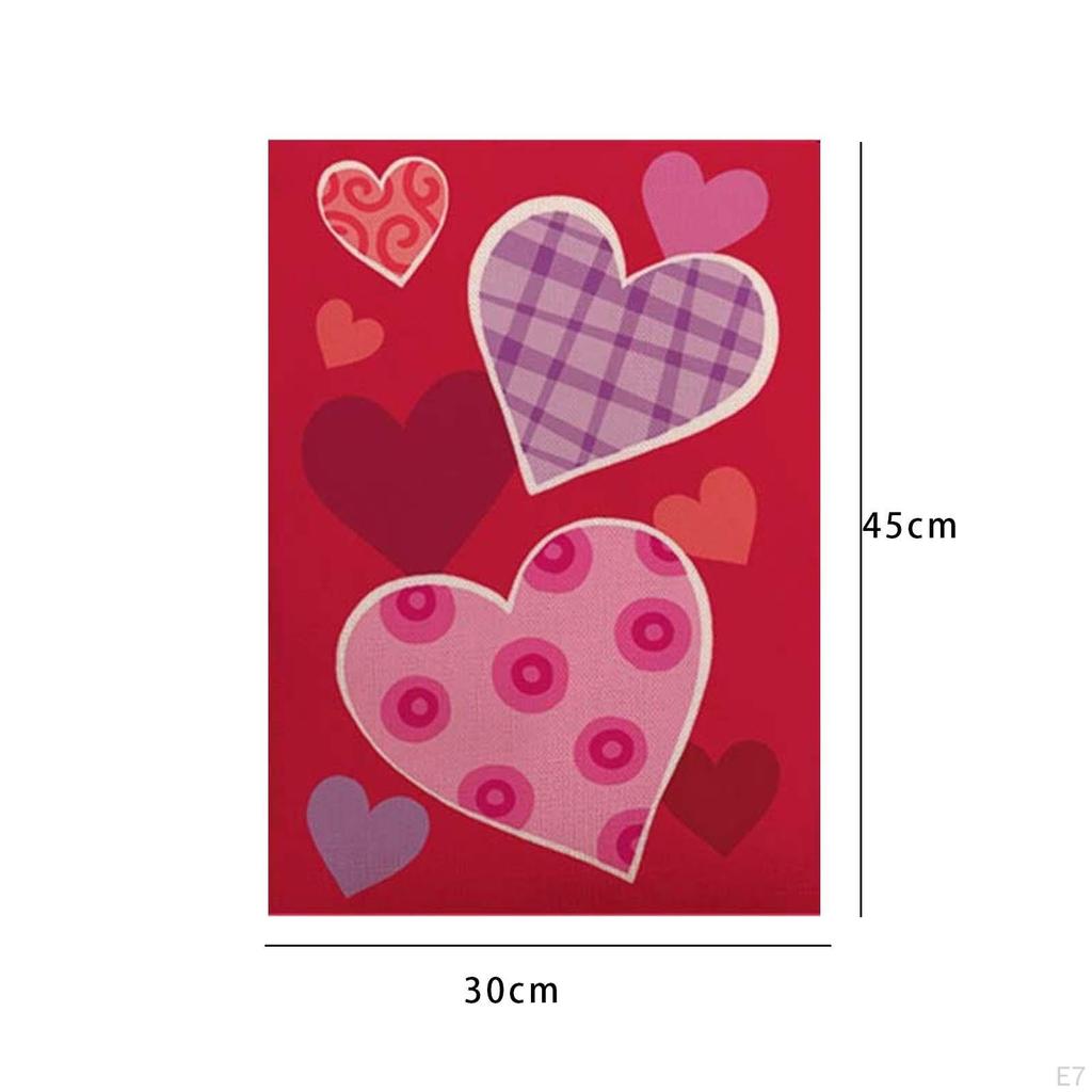 Love Blossom Garden Flag - Elegant Outdoor Decor for Celebrations