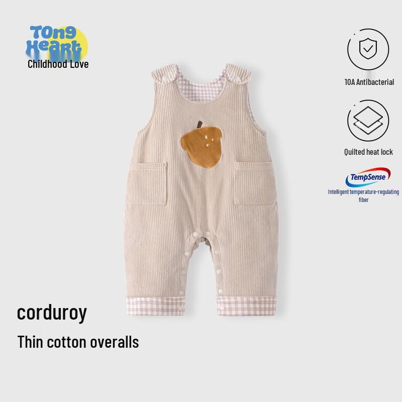 Baby Corduroy Padded Overalls Jumpsuit 73