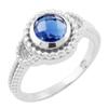 Bague argent nano saphir (1648186)