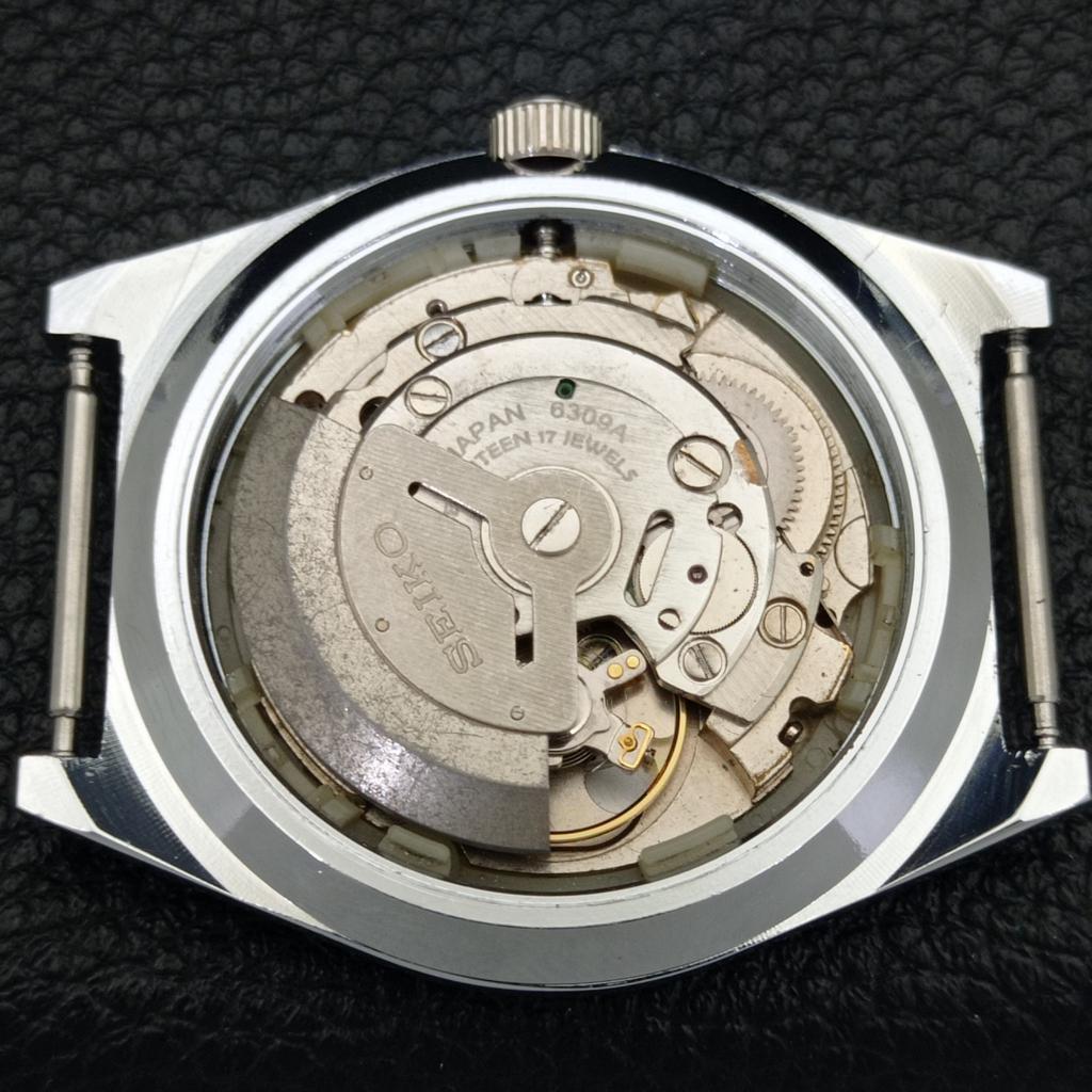 Seiko 5 AUTOMATIC VINTAGE REFURBISHED 6309A JAPAN MENS YELLOW WATCH A440914-4 Sk-a440914