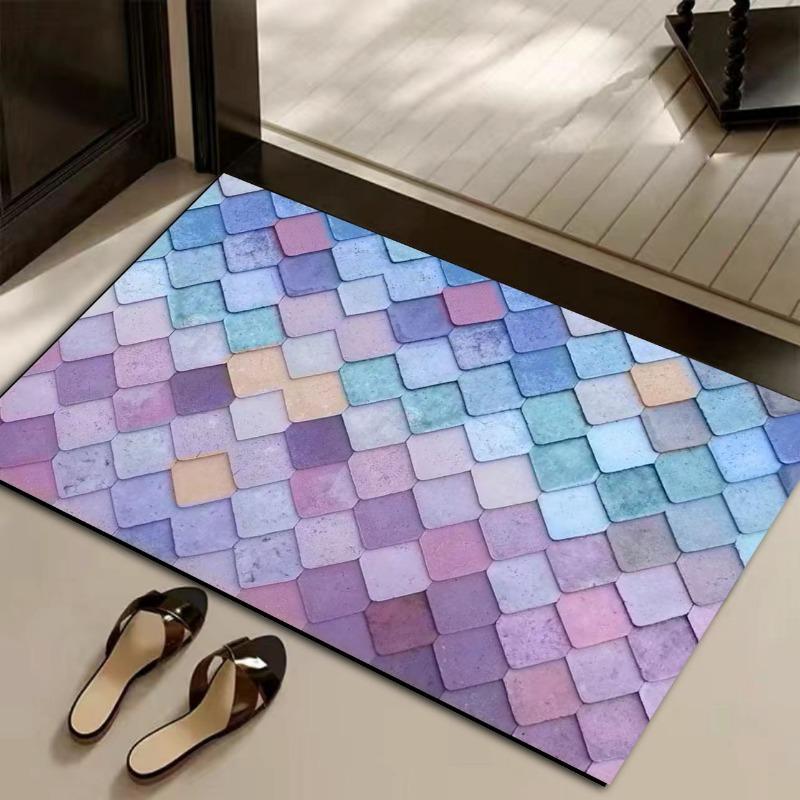 Bathroom floor mat, diatom mud, strong absorbent mat, quick-drying non-slip foot mat at the bathroom door