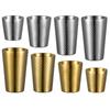 Jimeijiduo 304 Stainless Steel Honeycomb Double-Layer Hammered Cup