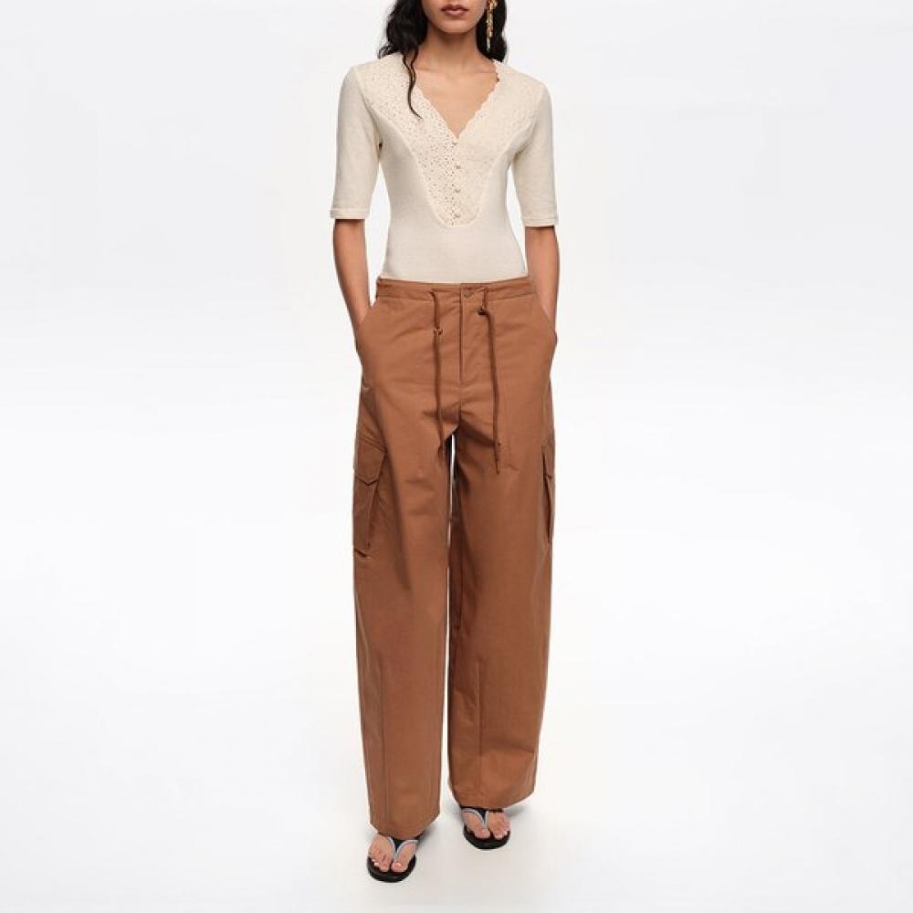 

Bimba Y Lola Cotton Cargo Trouser Light Brown B265awp002bra Brown/40