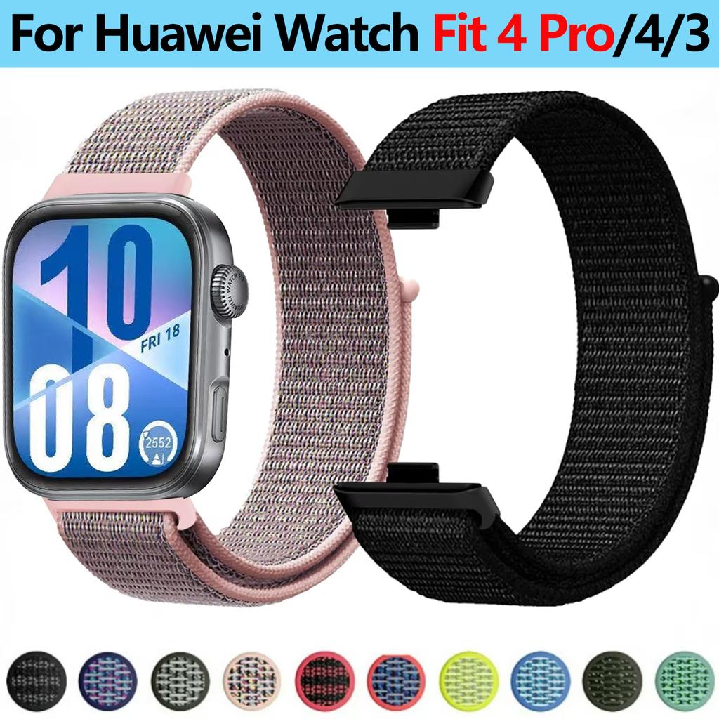 Nylon Loop Band for Huawei Watch Fit 3/Fit 4 Breathable Bracelet Wristband Correa for Huawei Watch Fit 4 Pro/4 Strap Accessories