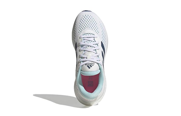 adidas Supernova 2 J Comfortable Abrasion Resistant Breathable Low Top Kids' Running Shoes White Blue GX9785