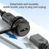 IP68 Waterproof HDTV Coupler Panel Mount Pass Through Connector Female To Female With Cover For Outdoor And Indoor Use