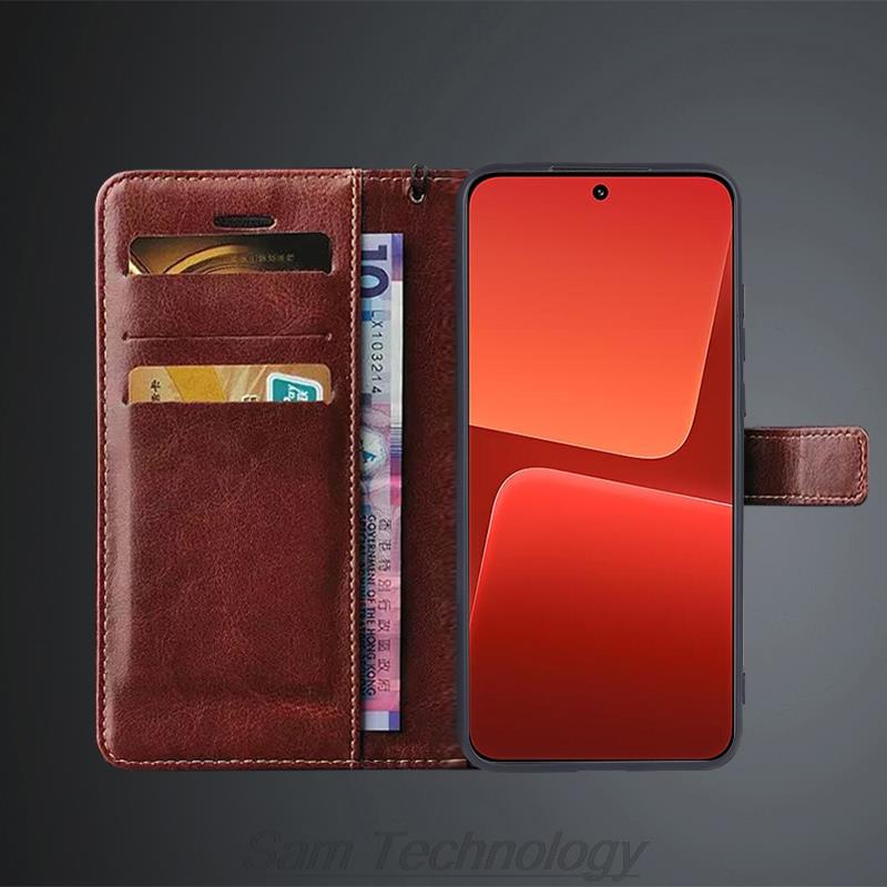 Card Holder Leather Case for Xiaomi 13 Mi 13 Pro Mi13 Pro Pu Leather Flip Cover Retro Wallet Phone Case Business Fundas Coque