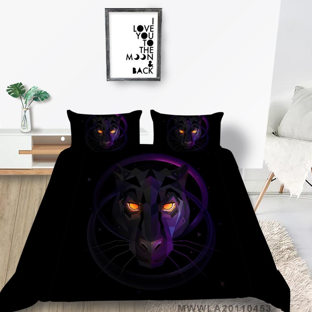 2023 New Style Wolf Print Bed Quilt Cover Comforter Duvet Covers Breathable Kids Friend Gift Cool Creative Home Decor Washable Bedclothes