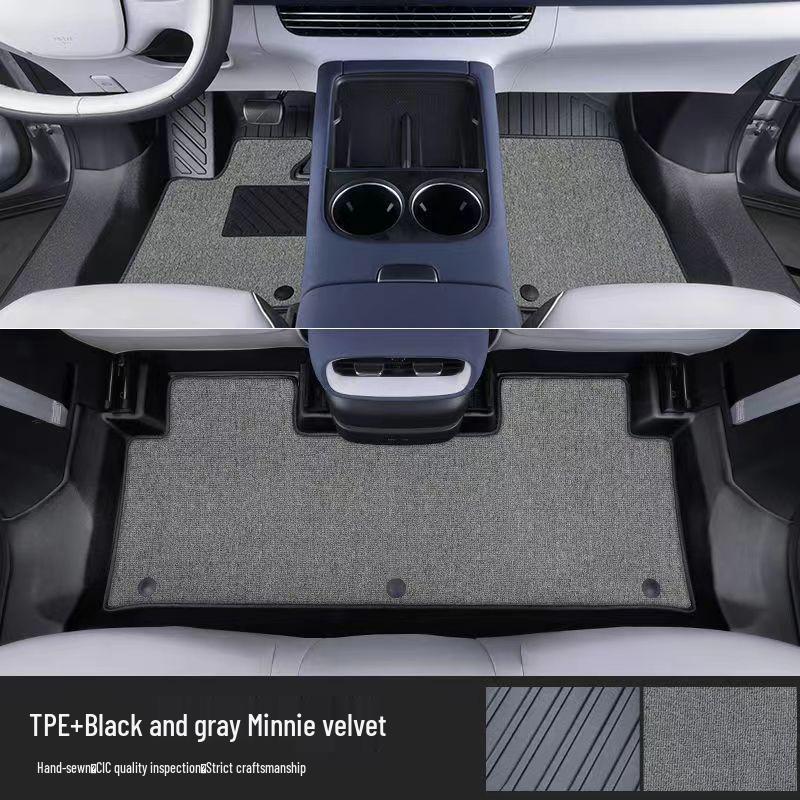 Compatible TPE Car Floor Mats for BYD E5, F3, Qin PLUS DMi/EV, Yuan PLUS, Sealion 07EV, and Dolphin Models.