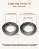 2PCS Grinding Sheets for Electric Grain Mill Grinder, Cast Iron Dry Grinding Discs, Replacement Grinding Plates Compatible with GM-001, GM-002, GM-003