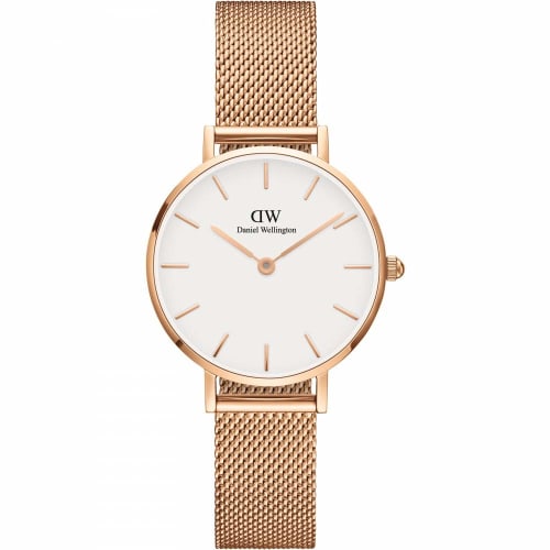 

Daniel Wellington Watch DW00100219, Quartz, Pink Gold, White (Women s)