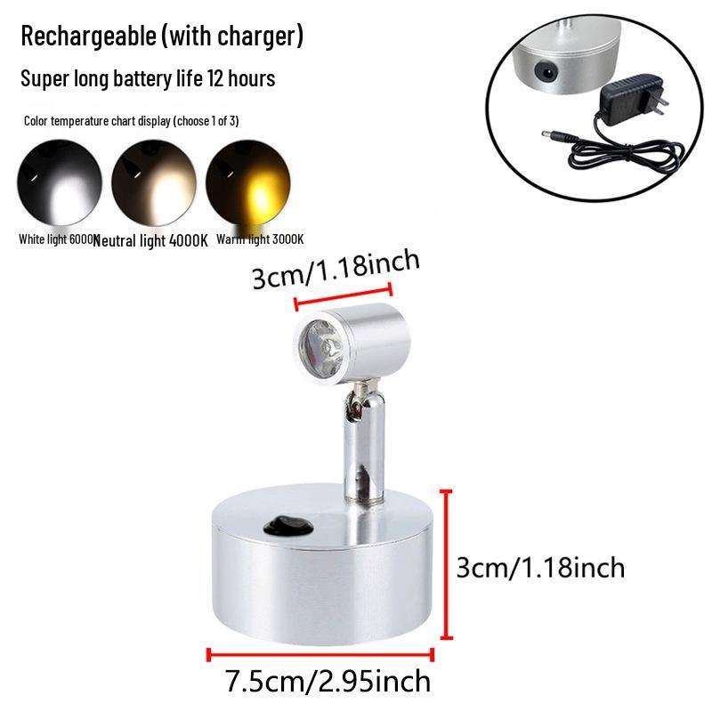Wireless Jewelry Display Spotlight with Battery