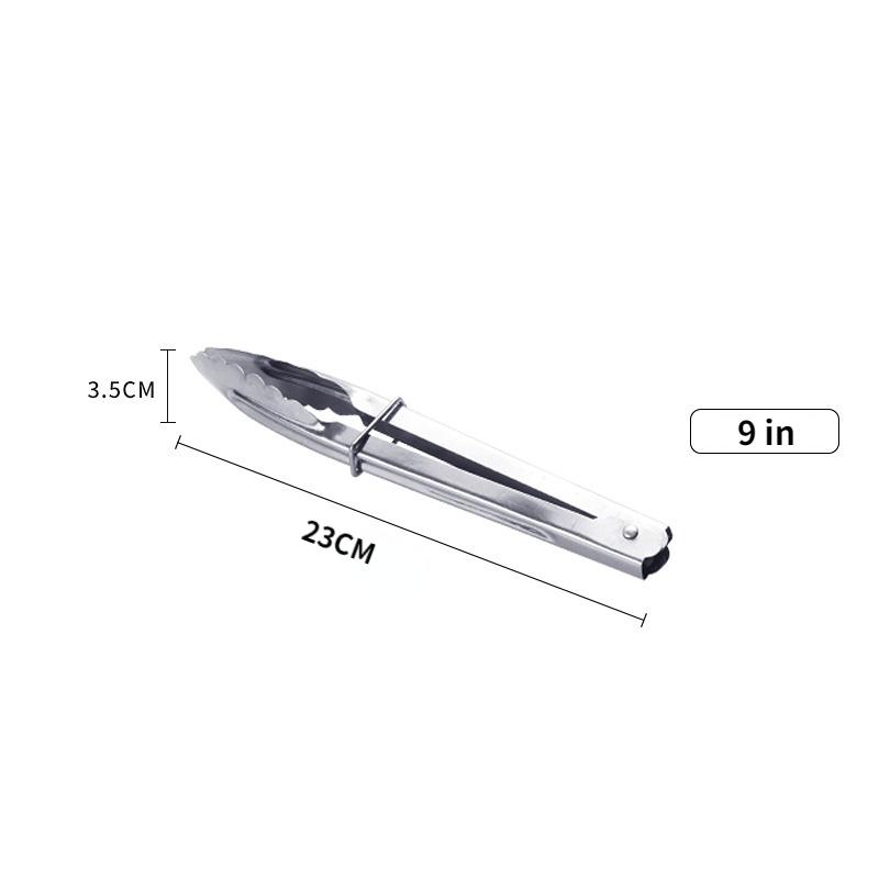 Kitchen Food Tong Stainless Steel Tool Heat Bread Salad BBQ Cooking Serving Utensil Meat Barbecue Tools Kitchen Accessories