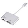 Universal USB 3.1 Type C to VGA HDMI-compatible 4K Converter Cable Adapter Cord Port HUB