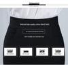 Cross-Border High Waist Elastic Midi Skirt with Pockets - Black Slimming Office Skirt for Women