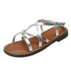 Mori Roman Woven Sandals Women's Summer New Wear Soft-soled Sandals Women's Not Tired Feet Casual Beach Sandals