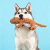 Interactive Dinosaur Plush Toy with Sound for Dogs and Cats Chew Resistant Stuffed Animal Puppy Kitten Teething Chew Toys
