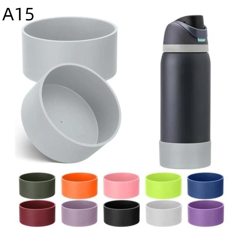 1Pcs 24Oz 32Oz Silicone Water Bottle Bottom Protector Cover Anti Slip Shock Resistant Bottle Base Sleeve For Outdoor Travel Use