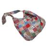 Patchwork National Style Women Shoulder Bags Vintage Ladies Shopping Bag Large Capacity Soft Corduroy Girls Tote Travel Handbags