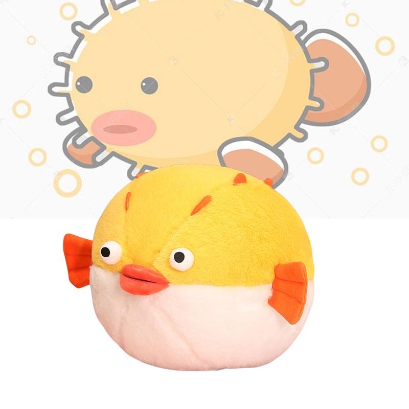 Adorable Ocean Pufferfish Crocodile Plush Toy For Kids Wholesale 40cm 60cm 80cm 35cm 45cm 60cm