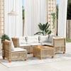 VidaXL Salon de jardin avec coussins 6 pcs beige résine tressée 3261844