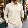 Herren Langarmhemd Button-Down-Kragen Farbe Entspannte Passform Lässig