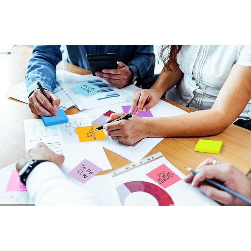 (18 Pads) Pop Up Sticky Notes 3x3 Refills, Strong Adhesive Memo Pad Bulk with 9 Bright Colors, Suitable for Home, Office, School, Clean Removal