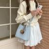 Senior Texture Bucket Bag Female Summer Niche Senior Lazy Commuting Shoulder Crossbody Bag