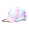 Summer Kids Baseball Cap Fashion Tie-dye Print Snapback Hat For Children Girls Outdoor Streetwear Adjustable Duck Tongue Cap